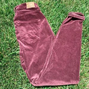 american eagle high rise corduroy pants (NWT)